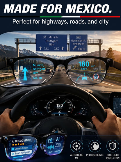 👓 Chytré AI brýle s kamerou 8 MP – překlad v reálném čase do 160+ jazyků, Bluetooth a inteligentní AI funkce🏆