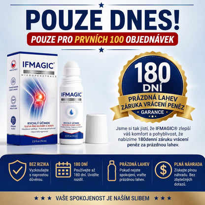 OFICIÁLNÍ OBCHOD | IFMAGIC® 0,05 mm Mikroneedle Rychle Působící Roll-On pro Úlevu Kloubů a Kostí🔥